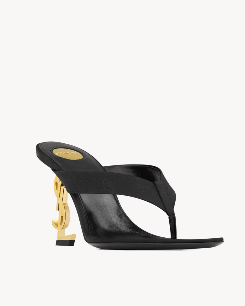 Saint Laurent Opyum Mules in Satin CREPE