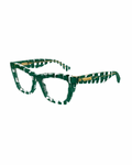 BOTTEGA VENETA GREEN BRAIDED FRAMES