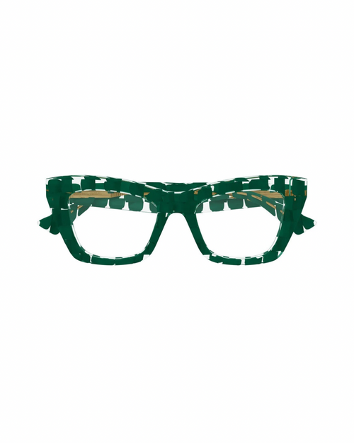 BOTTEGA VENETA GREEN BRAIDED FRAMES