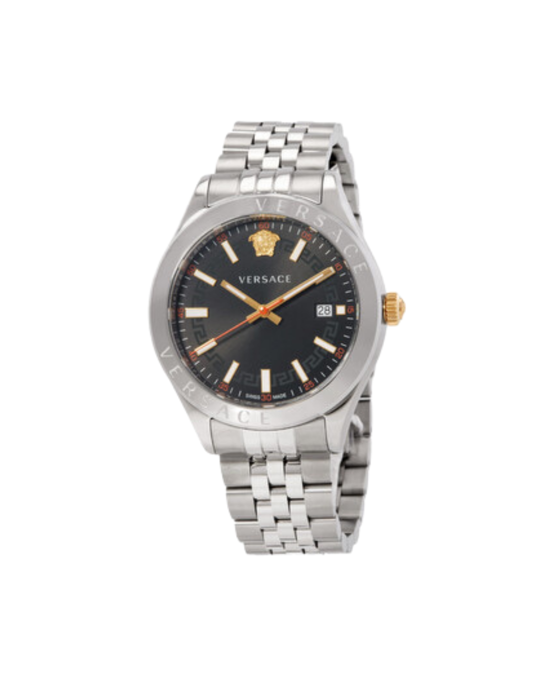 Versace Hellenyium Quartz Black Dial Men's Watch