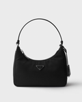 Prada Re-Edition 2005 Re-Nylon and Saffiano Bag in Black with Silver Hardware