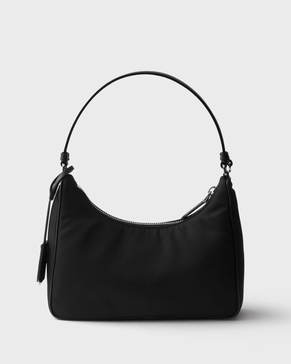 Prada Re-Edition 2005 Re-Nylon and Saffiano Bag in Black with Silver Hardware