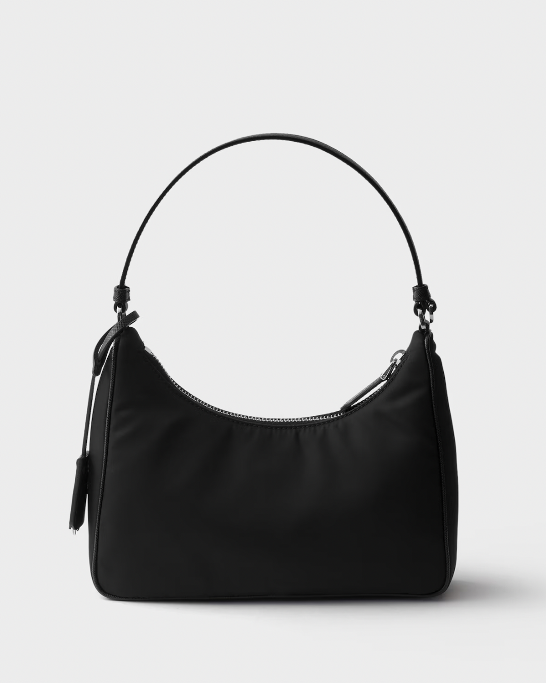Prada Re-Edition 2005 Re-Nylon and Saffiano Bag in Black with Silver Hardware