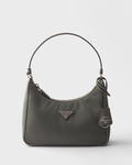 Prada Re-Edition 2005 Re-Nylon and Saffiano Bag in Gray