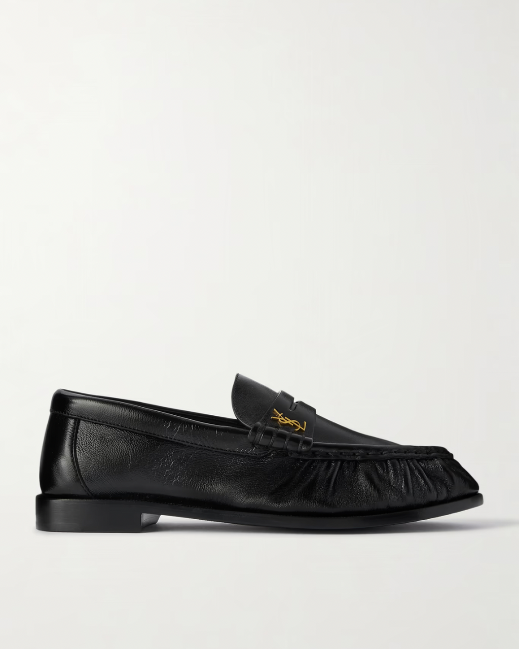 Saint Laurent Le Loafer logo-embellished leather loafers