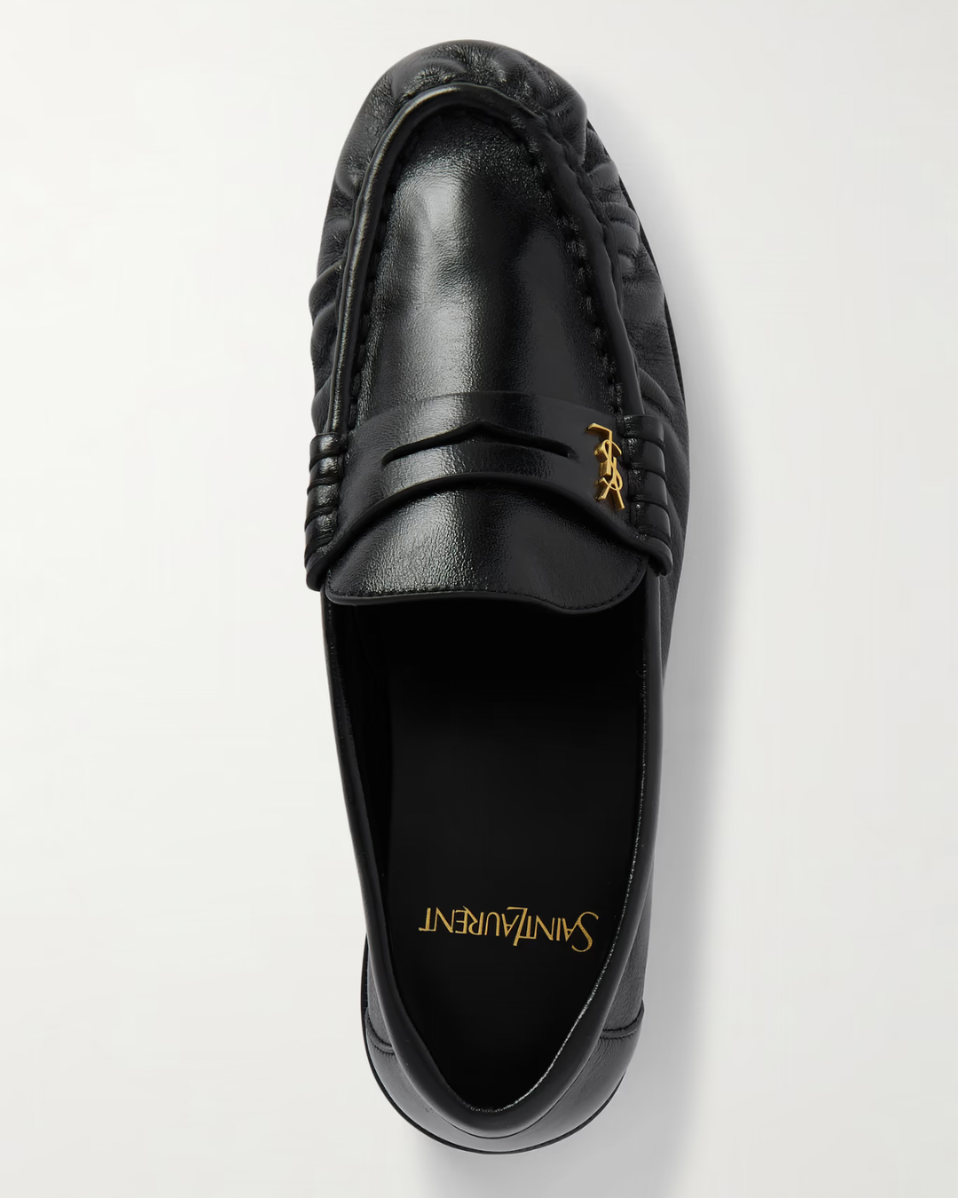 Saint Laurent Le Loafer logo-embellished leather loafers