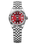 ROLEX DATEJUST JUBILEE STAINLESS STEEL 26MM - RED DIAL