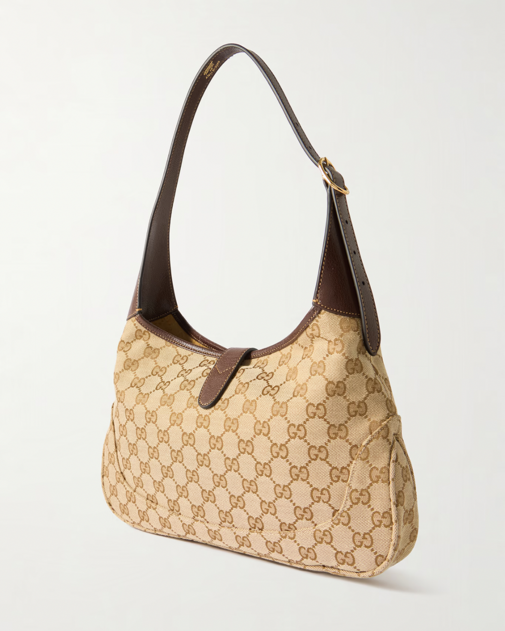 Gucci Jackie 1961 medium leather-trimmed canvas-jacquard shoulder bag