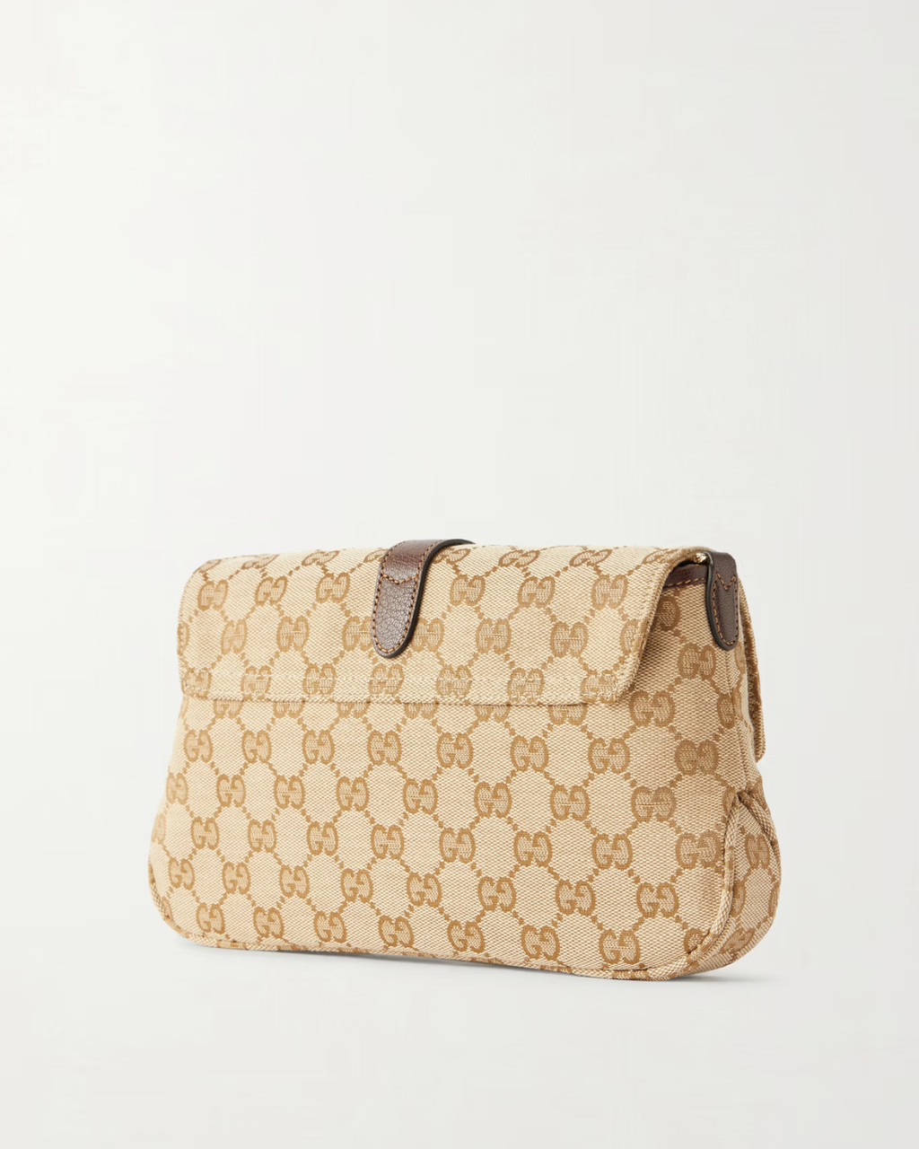 Gucci Aperitivo leather-trimmed canvas-jacquard shoulder bag