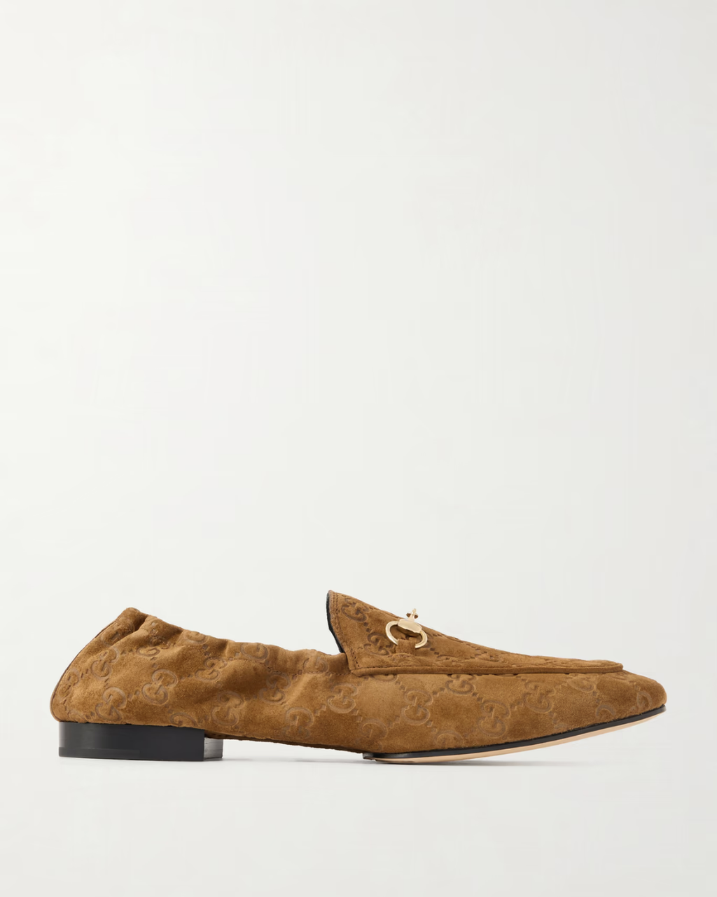 Gucci Horsebit-embellished logo-debossed suede loafers