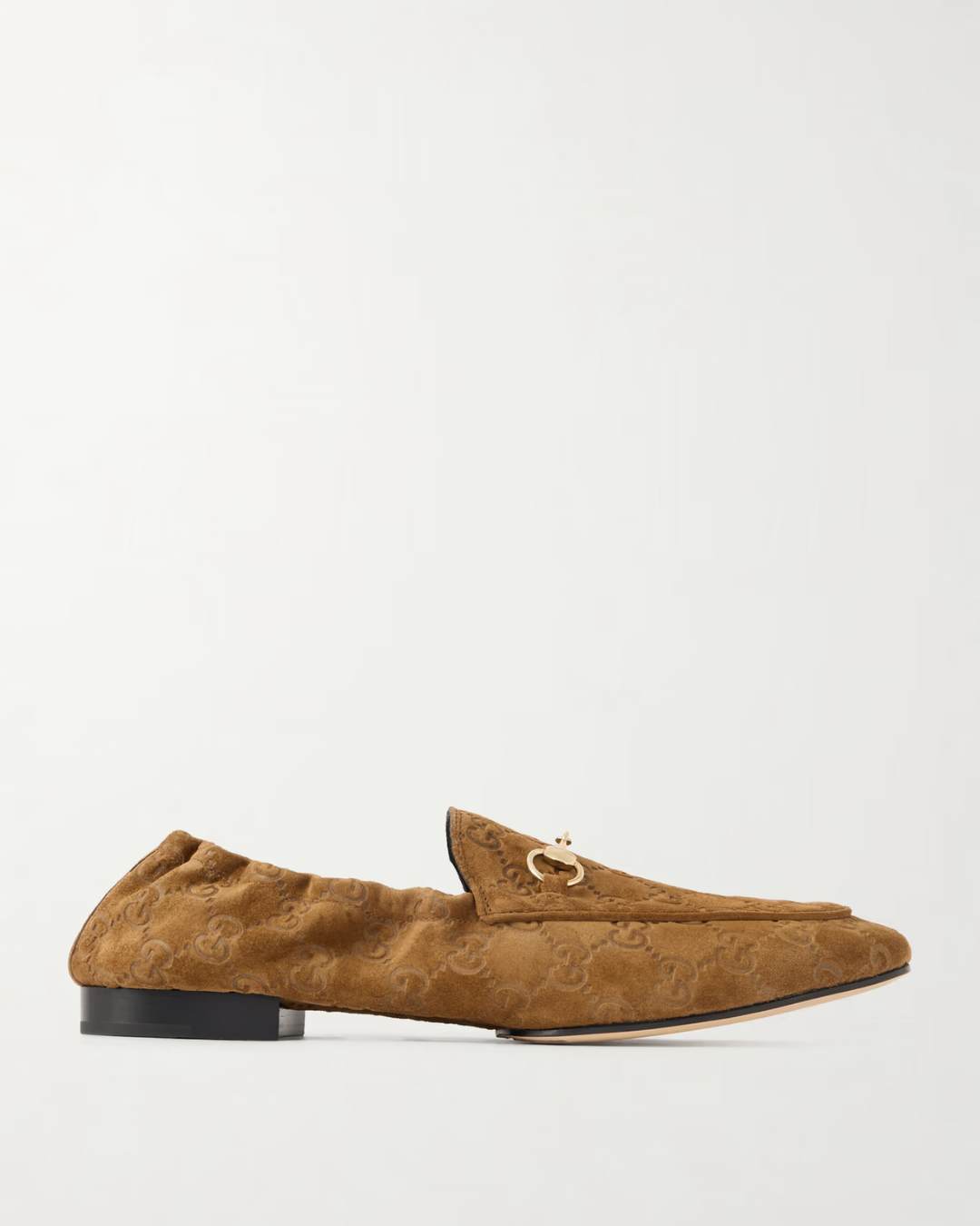 Gucci Horsebit-embellished logo-debossed suede loafers