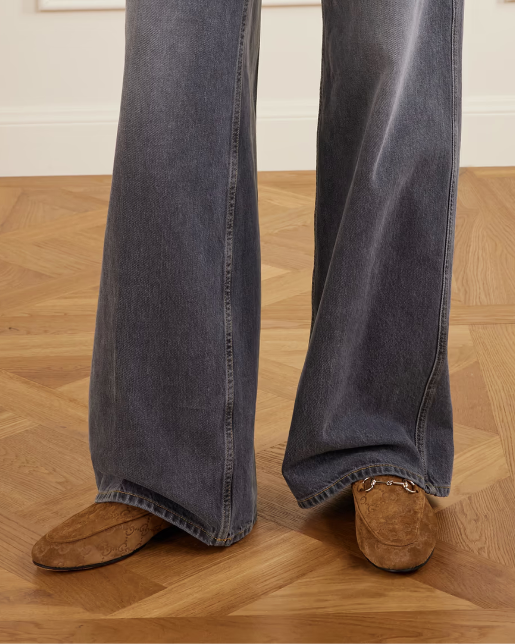 Gucci Horsebit-embellished logo-debossed suede loafers
