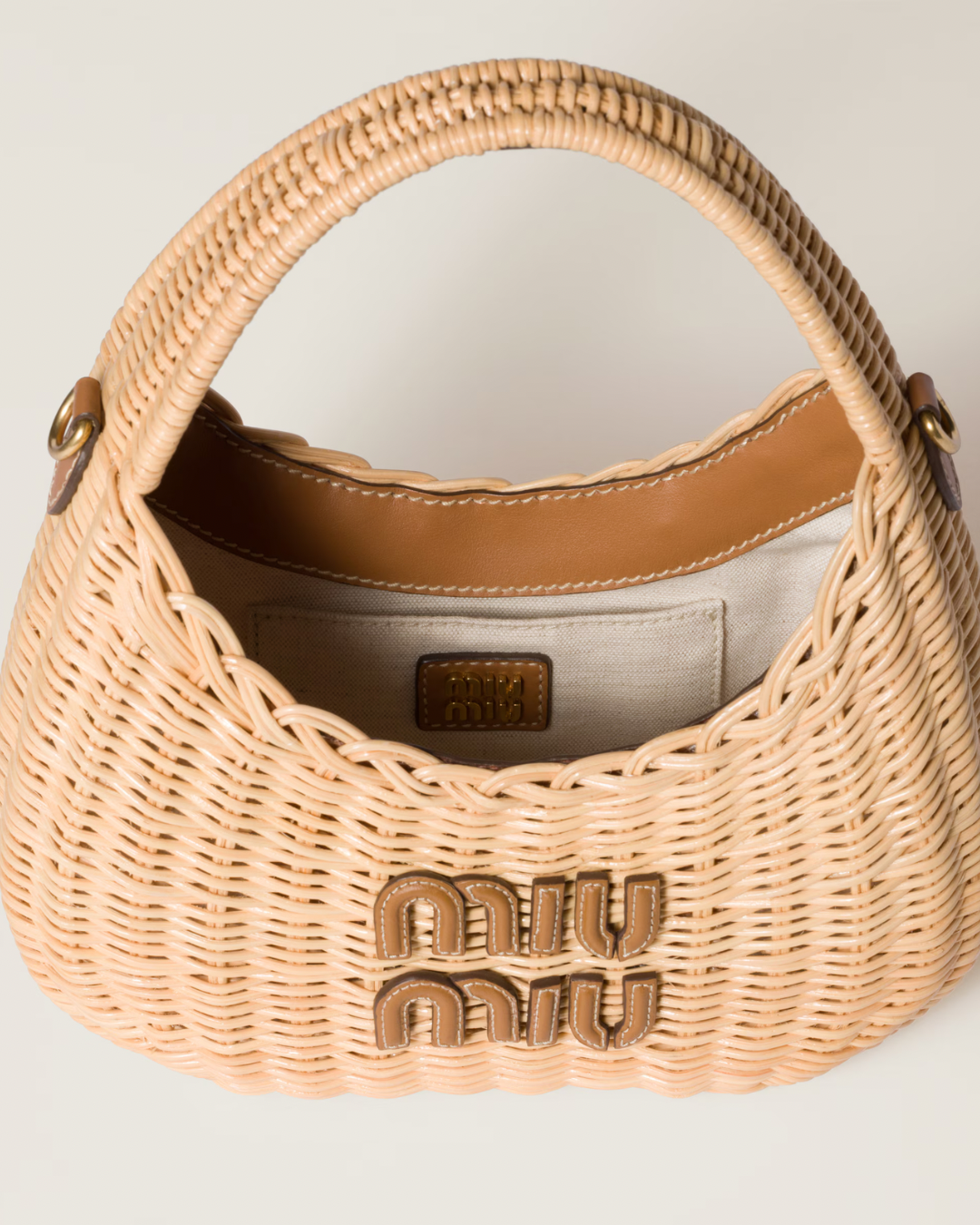 Miu Miu wander wicker bag